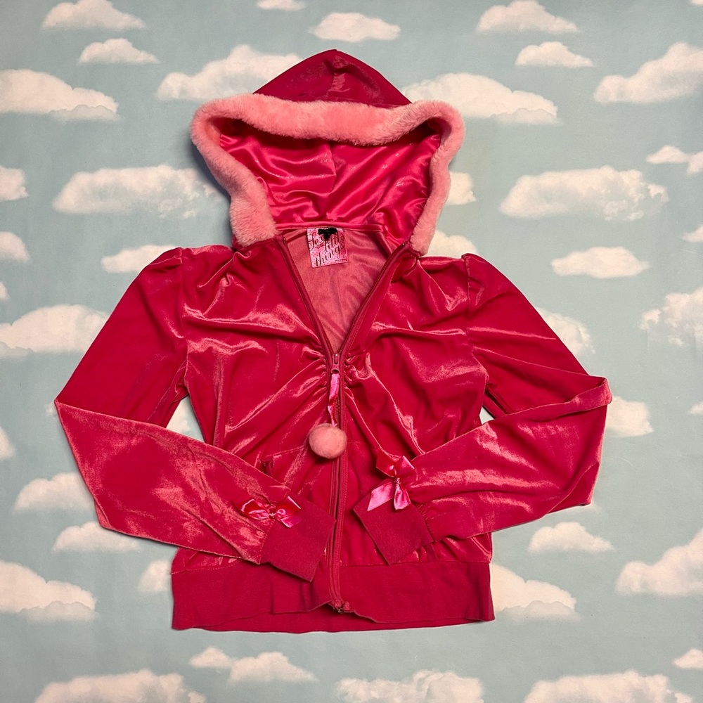 Victoria’s Secret Sexy Little Things Santa Baby Pink Velour Hoodie